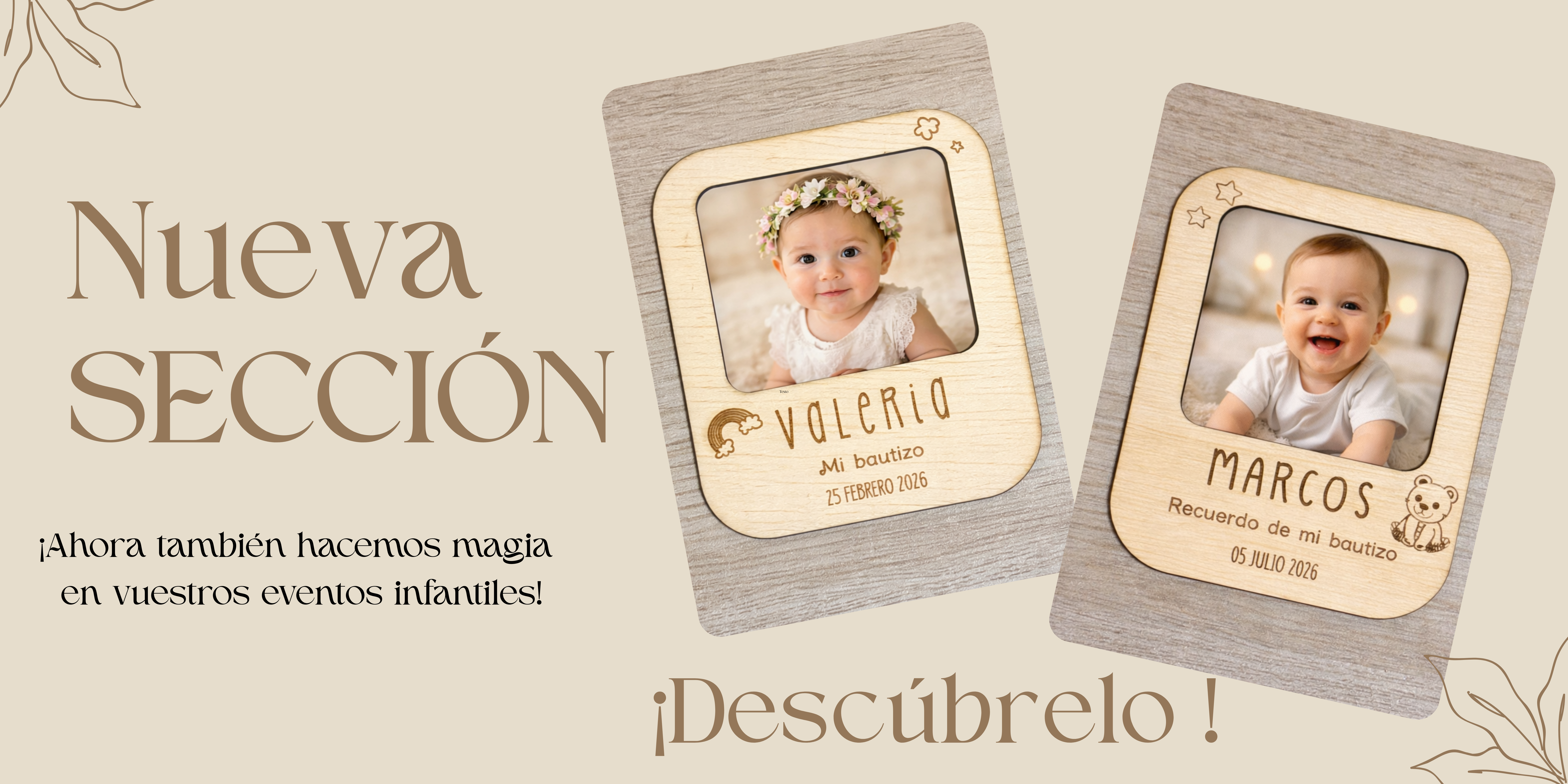 Nueva secci&oacute;n Bautizos y comuniones